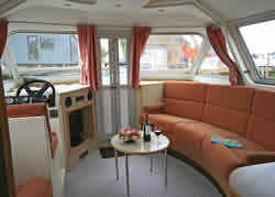 Interior image of boat